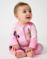 Little Sleepies   Size 3/6m   Disney Princess Garden Zippy Sleeper NWT