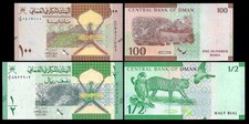* OMAN 100 Baisa and 1/2 Rial, P 49 and P 50 ** UNC ** 2020 SET 2 Pcs