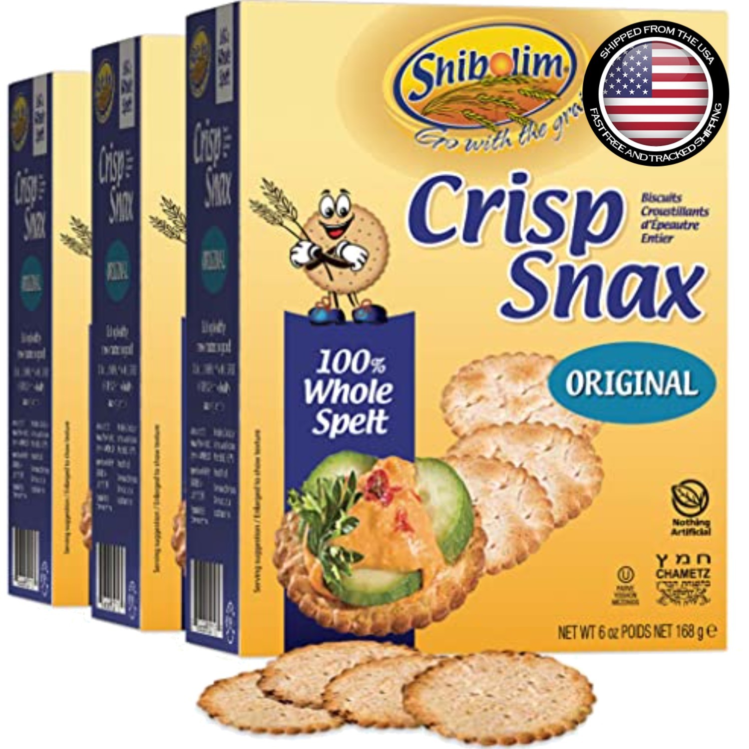Whole Spelt Crackers 6oz 3 Pack Unsalted Sodium Free Crisp Snack | eBay