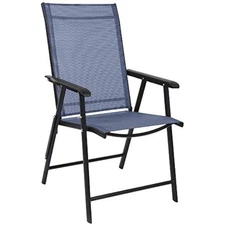 Upgraded version single 1 folding chairs with arms, portable patio cha