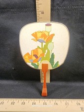 Vintage Air Japan Travel Souvenir Paper Fan 1970s