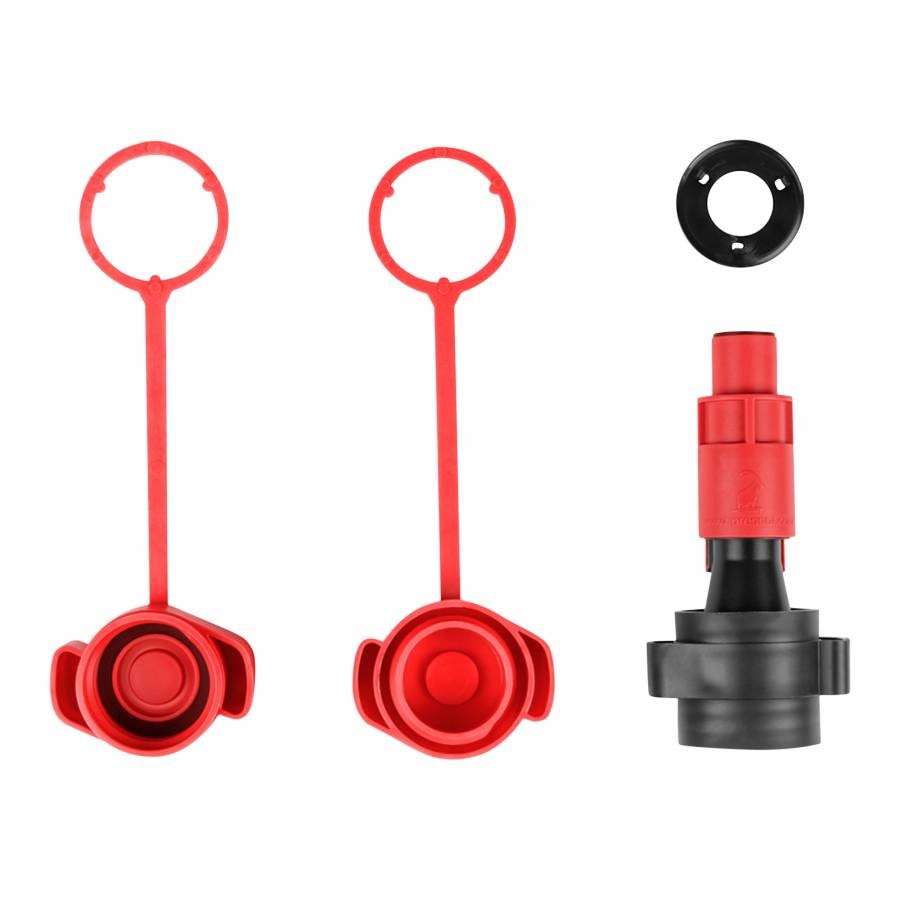 Bec verseur auto-stop de 19mm pour jerrycan d'essence et bidon de carburant noir