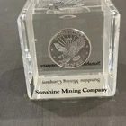 Sunshine Mining 1986 1 Troy Ounce .999 Fine Silver Round Collectible Bullion