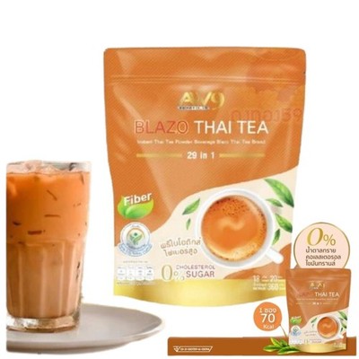Thai Tea Fiber Healthy Prebiotics Halal Mark Organic Instant Mix Herbal Iced Bla