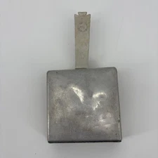 Vintage Hammered Aluminum Silent Butler Fox Hunt Scene – Crumb Catcher w/ Handle