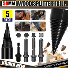 50mm Firewood Drill Bit Hex Shank Wood Cone Log Splitter Screw Splitting Family