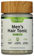Snap Men'S Hair Beard Tonic 60 Capsules Dietary Supplement 1 Pack