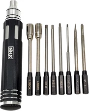 RC 8-1 Hard Steel Tool Hex Nut Driver Set 1.5/2.0/2.5/3.0/0+ Flat/1-/4/5.5 Socke