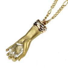 Cartier K18YG/WG/PG crystal pendant necklace ...