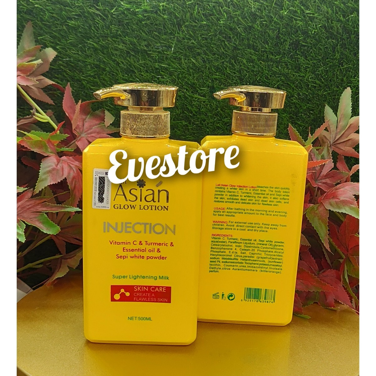 Lait Asian Glow lotion V.C & Turmeric + Essential Oil 500mlx1