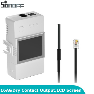 SONOFF TH Elite 16A WiFi Smart Schalter Temperatur Sensor LCD Echtzeit Messung