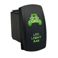 Rocker Switch 6b47g Laser Led Light Bar Dual Led Green 12v 20a Spst On-off Rocker Switch 6b47g Laser Led Light Bar Dual Led Green 12v 20a Spst On-off