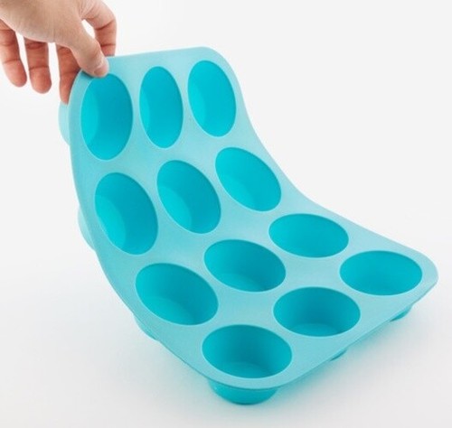 12er Muffin Form Silikon Back Förmchen Kuchen Cupcake Set Mini Flexibel Antihaft - Bild 4 von 8