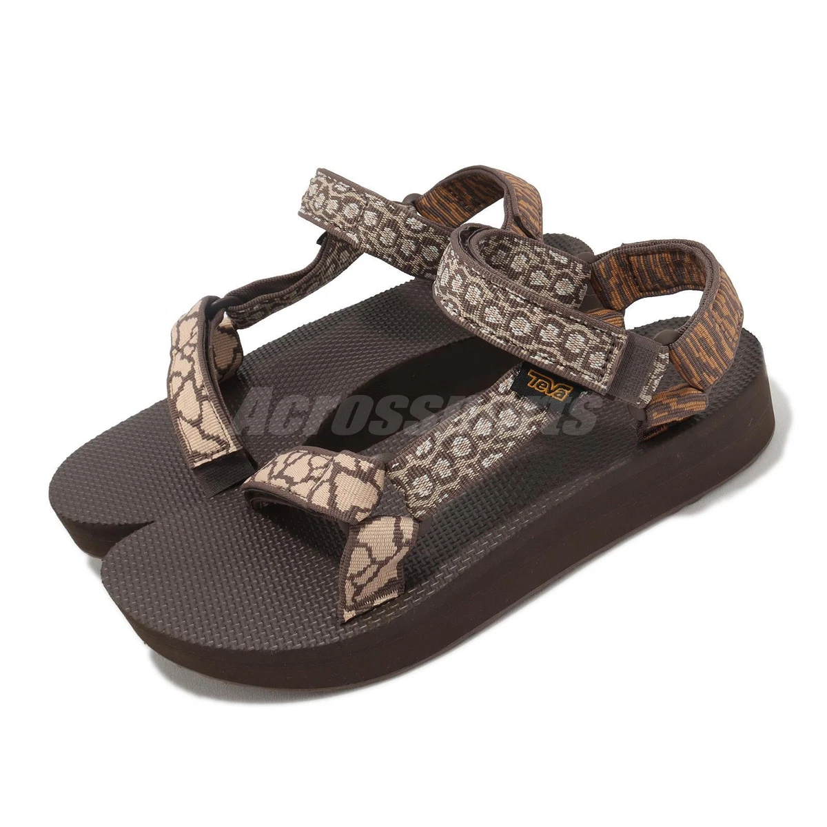 Teva W Midform Universal Brown Orange Women Strap Casual Sandal 