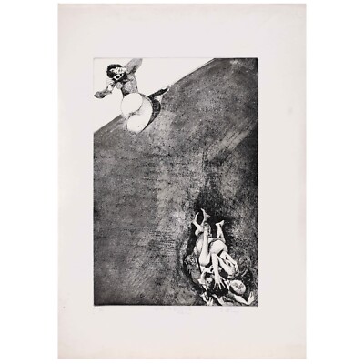 Calabria Aquaforte Original Print Art Collectibles Design 50X70Cm