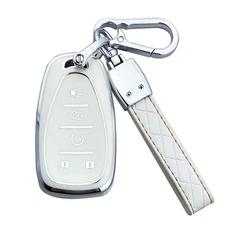 Yuebutor Key Fob Cover Case Fit for Chevy Accessories Shell Protector