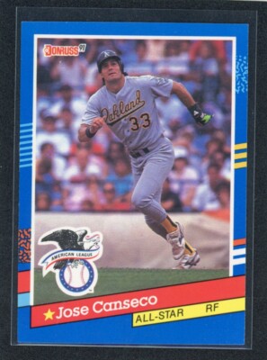 1991 Donruss Jose Canseco All-Star #50 ** ''AL'' in stat line** - QTY! (B)
