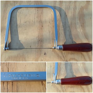 Vintage Early CRAFTSMAN Coping Saw Made in USA Polished Chrome | eBay