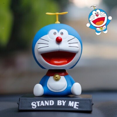 Anime Doraemon Bobblehead Figure Toy Gift Car Interior Decoration Home Ornament