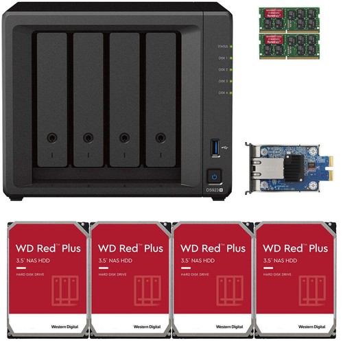 Synology DS923+ 8GB RAM 10GbE 24TB (4x6TB) of WD RED PLUS Drives