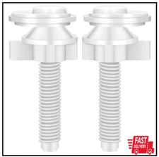Toilet Seat Screws Universal Replacement Plastic Toilet Seat Hinge Bolt Screws w