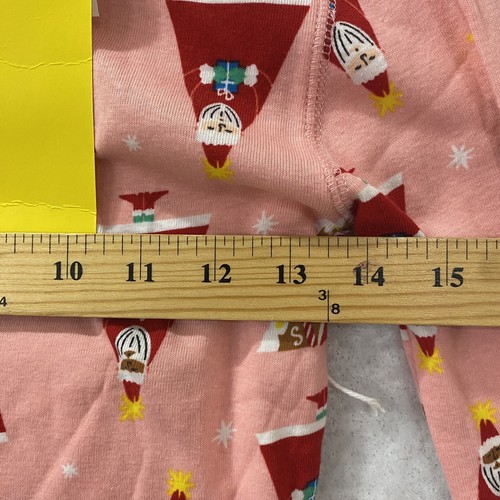 Old Navy Kids Christmas Pajamas 12 Santa Tree Pink Sleepwear Girls 2 pc - Picture 4 of 11