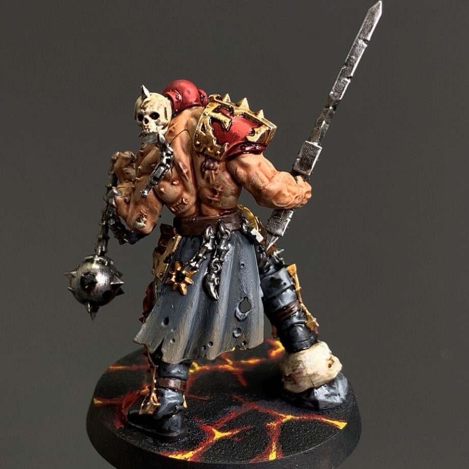 Warhammer AOS Khorne Skulltaker Chaos Slaughterpriest with