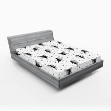 Image of Fairy Tale Fitted Sheet Winged Fairies and Stars