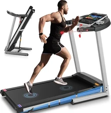 3.25HP Foadble Design Treadmill Machine with Kettle Cup Holder&WIFI & Safety Key