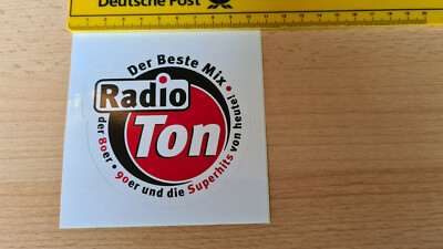 Aufkleber Radio Ton Der Beste Mix der 80er 90er und die Superhits von heute!