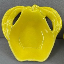Vintage Mid Century Modern Ceramic Bowl Yello...