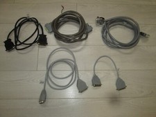5 Vintage 25 Pin Computer Cables DB25 Includes 2 Apple Macintosh Cables  More