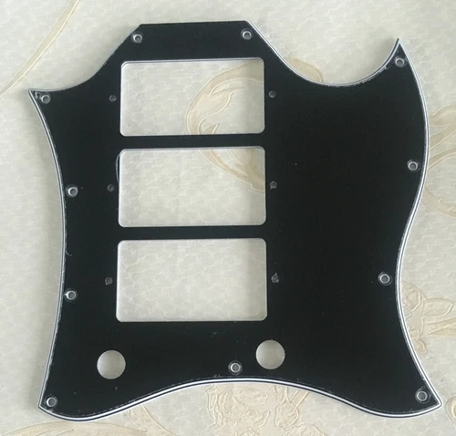 Pick Gibson SG Standard 3 Pickup Style Guitar Pickguard,4 Ply Black
