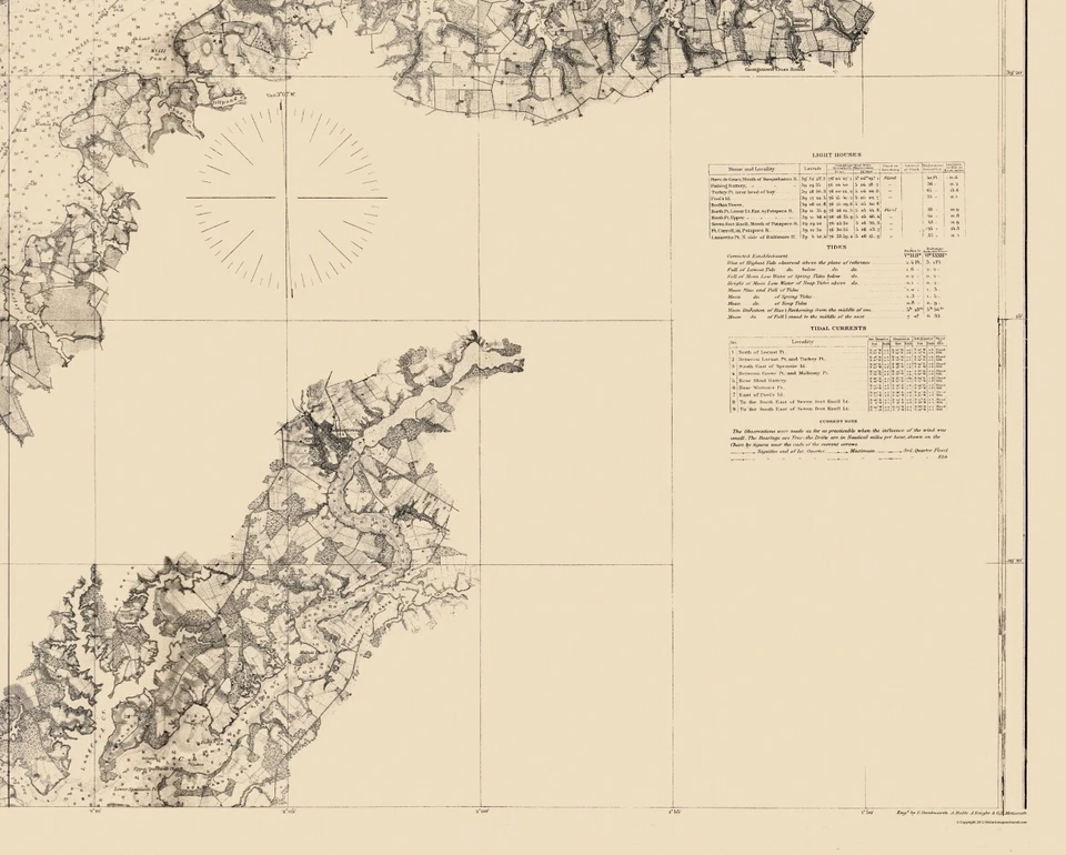 Historical Civil War Map - Chesapeake Bay Nautical Chart - 1861 - 23 x 28.67 - Image 3 of 4