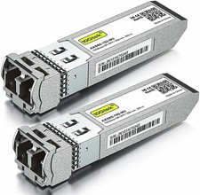 2 Pack Cisco SFP-10G-SR Compatible Module 10GBASE-SR 10G SFP Multimode LC 300m