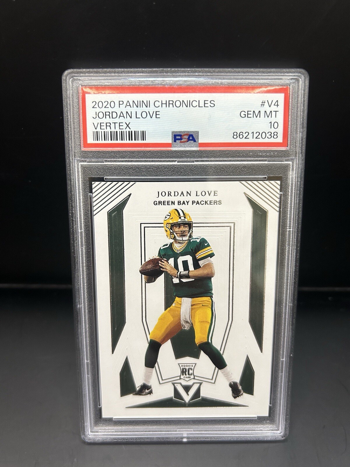 Jordan Love 2020 Panini Chronicles Vertex Rookie RC #V4 GEM MINT PSA 10 PACKERS
