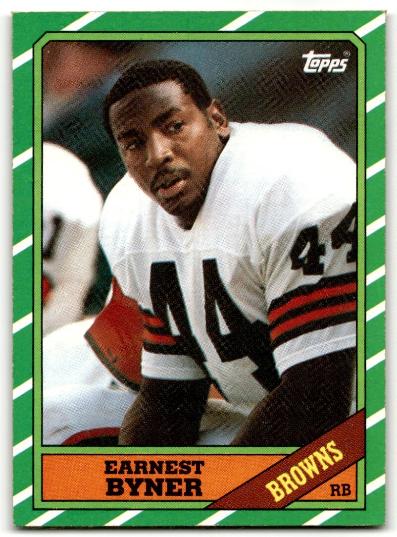 1986 Topps Earnest Byner #189 Cleveland Browns