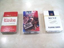 New  Kent Cigarette, Winston, Bud Light Spuds Mackenzie Playing Cards VINTAGE