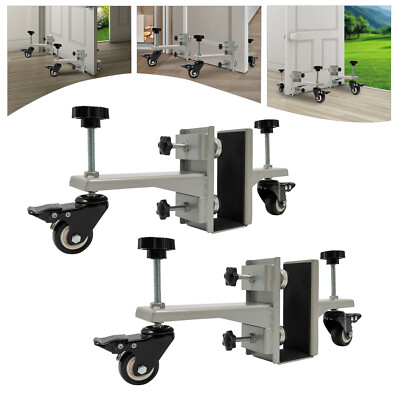 2pcs Door Dolly Installation Tool Door Board Dolly Door Hanging Jig Kits 1''-2.5''