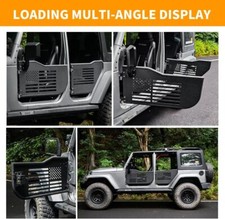 4 Door Tube Tubular Half Doors Compatible with 2018-2025 Jeep Wrangler JL JLU