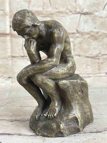 Auguste Rodin Die Denker Statue Skulptur Figur Mit Bronze Patina Verkauf Statue - 第 1/10 張圖片