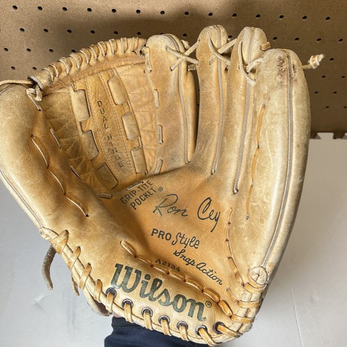 Vtg Wilson Ron Cey Pro-style A2134 Tan Leather Baseball Softball Glove RHT - Picture 4 of 6