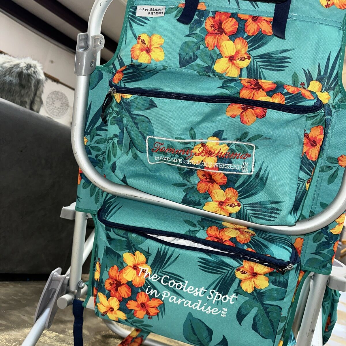 Tommy Bahama RELAX Lightweight Backpack Folding Beach Chair Tommy Bahama RELAX Lightweight Backpack Folding Beach Chair