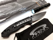 Tac-Force LED Flashlight Pocket Knife Blade EDC Gift Spring Assisted READ