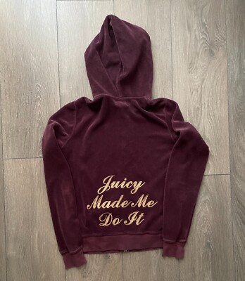 Vintage Juicy Couture ''Juicy Made Me Do It'' Hoodie Size M