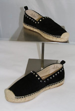 Sam Edelman Women's Blk Koda Loafer Espadrille Flats Studs Size 7M