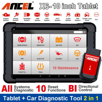 ANCEL X6 Car Diagnostic Tool Bidirectional All Systems OBD2 Scanner Code Reader