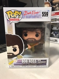 FUNKO POP BOB ROSS PAINTBRUSH OVERALLS JOY OF PAINTING #559 w/ PROTECTOR 889698257022 | eBay