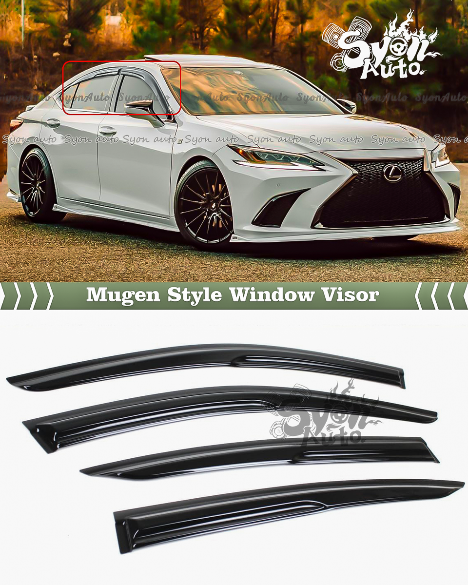 FOR 2019-2025 LEXUS ES300h ES350 JDM 3D WAVY MUGEN STYLE WINDOW