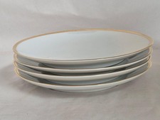4  Thomas Porcelain Germany  Classic white  Gold Band  SIDE plates 17.5cm